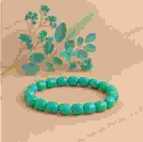 Turquoise (Firoza) Tumble Beads Bracelet 