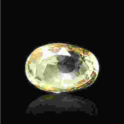 6.04 Carat/ 6.71 Ratti Natural Ceylon Yellow Sapphire (Pukhraj) Gemstone