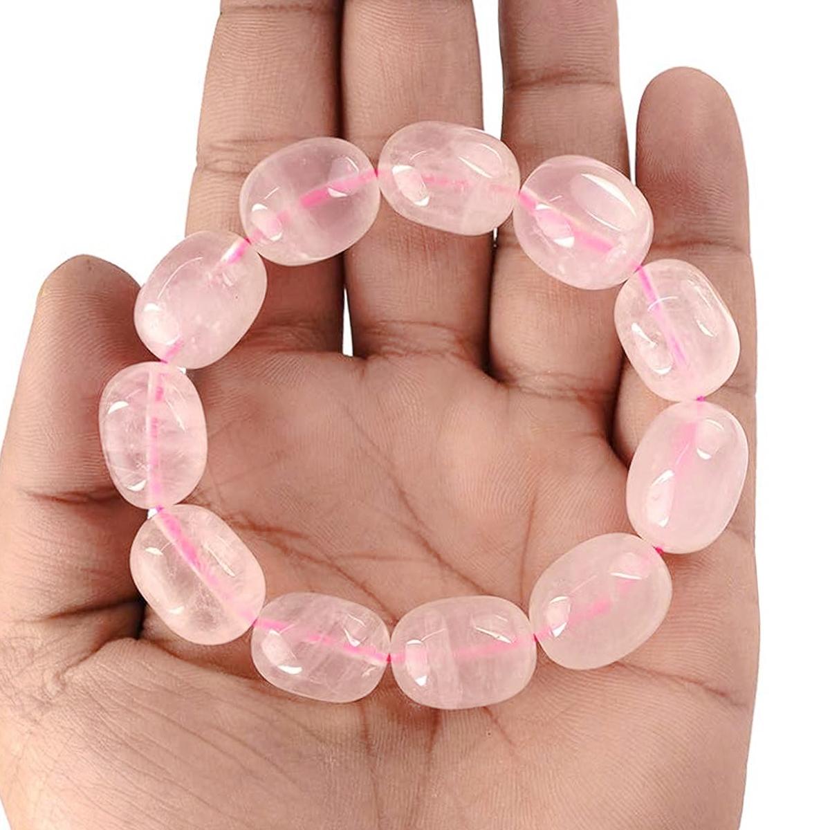 Rose Quartz Tumble Bracelet