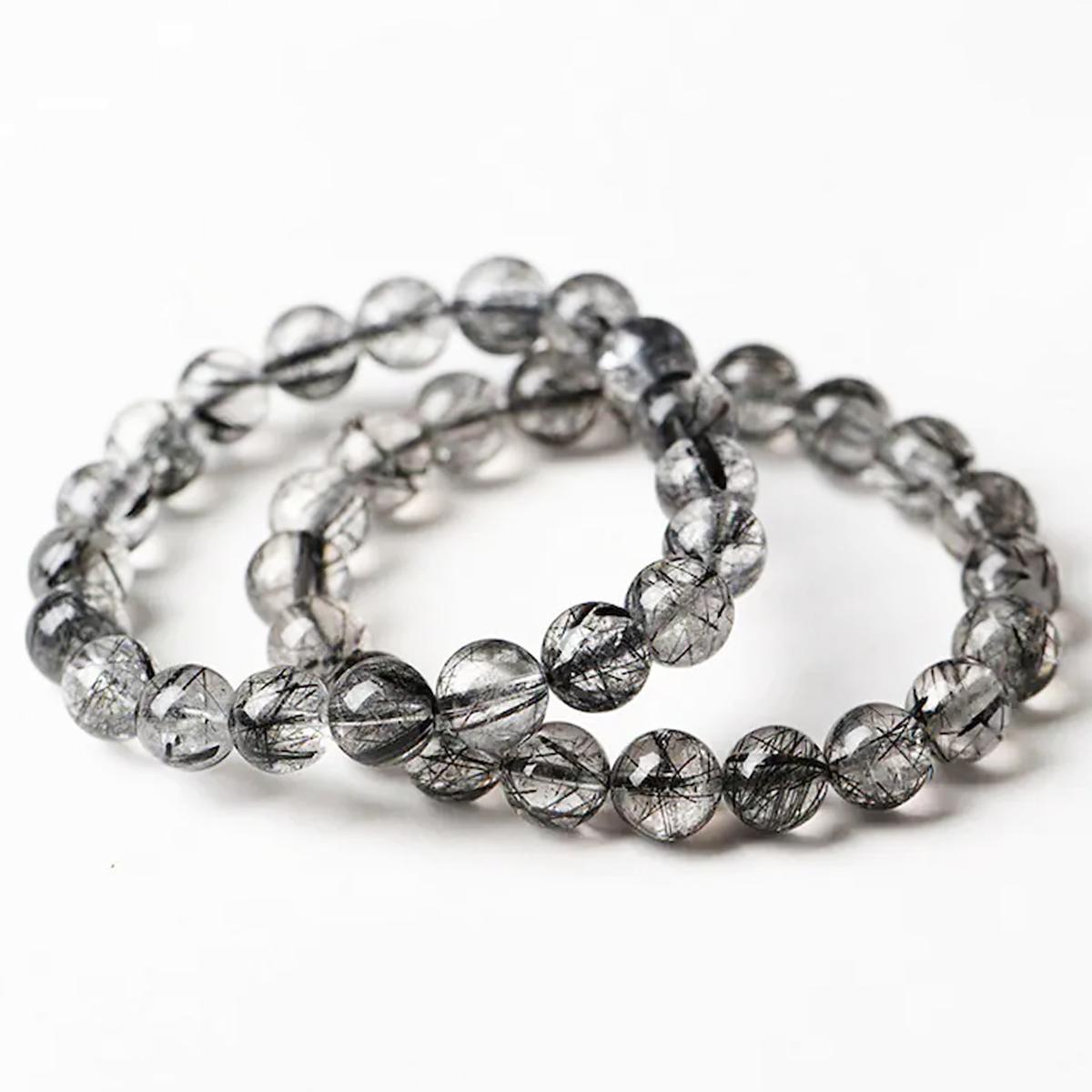 Black Rutilated Quartz Bracelet