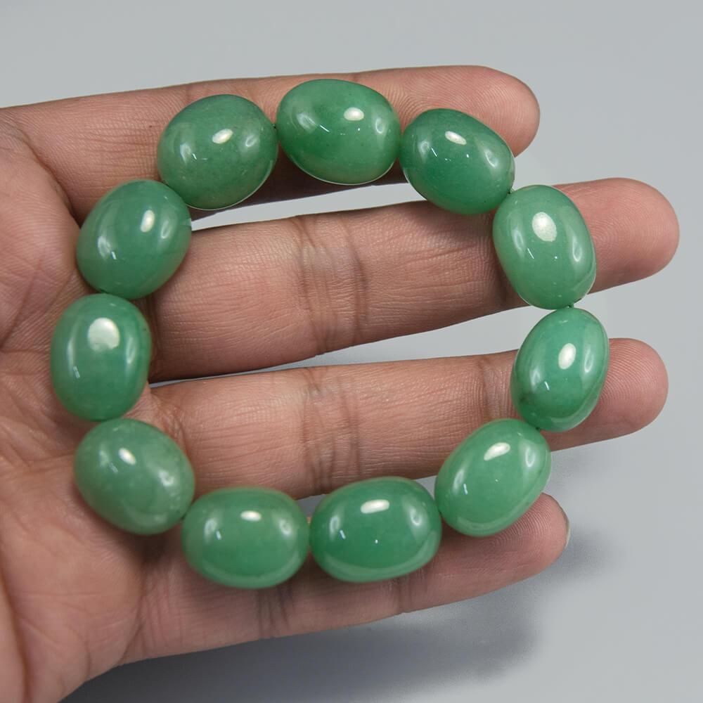 Green Aventurine Tumble Beads Bracelet