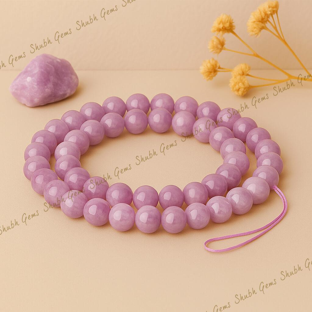 Pink Kunzite Beads Strand
