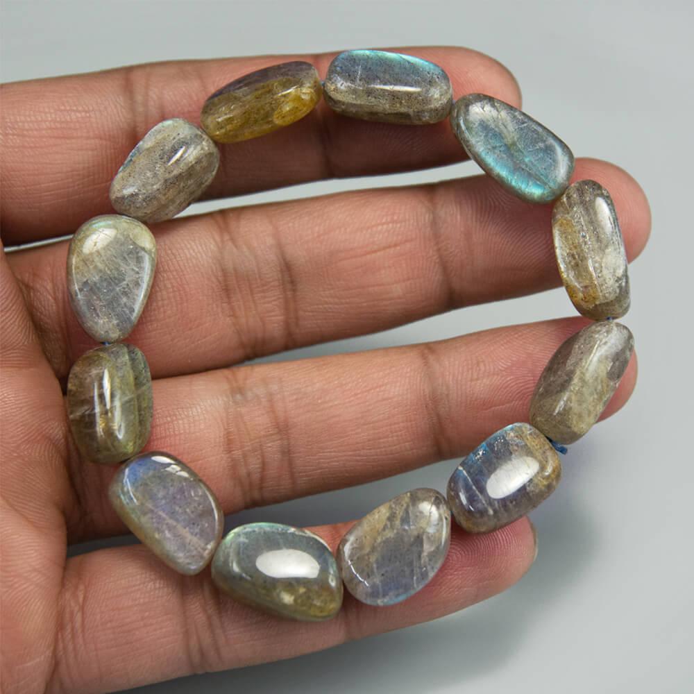 Labradorite Tumble Beads Bracelet