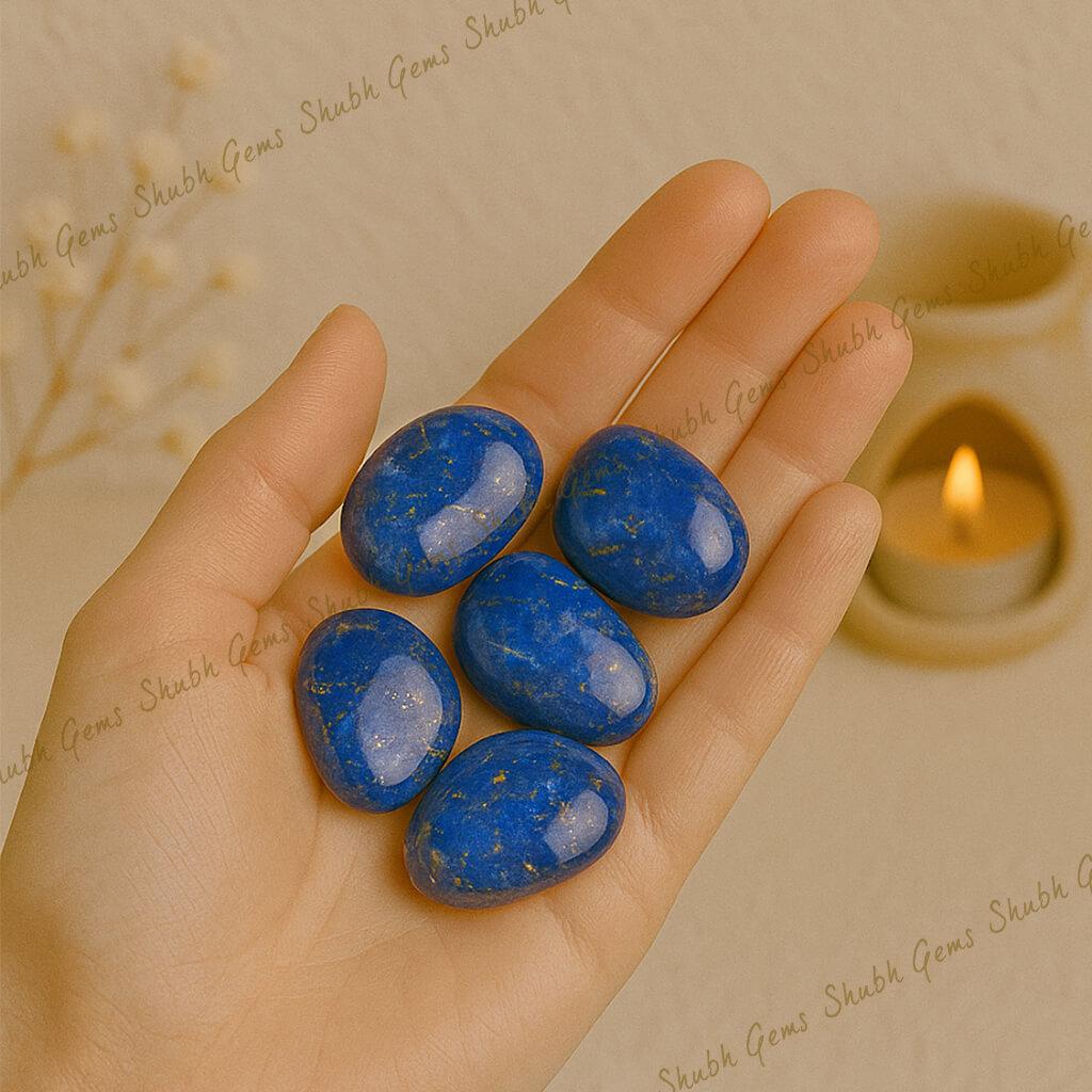 Lapis Lazuli Crystal Tumbles (5 Pcs)