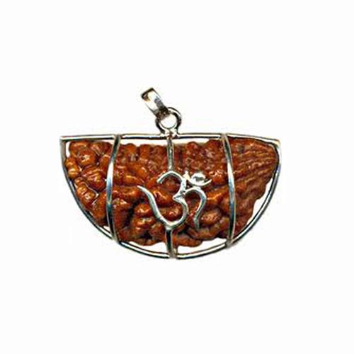 1 Mukhi Rudraksha Silver Pendant