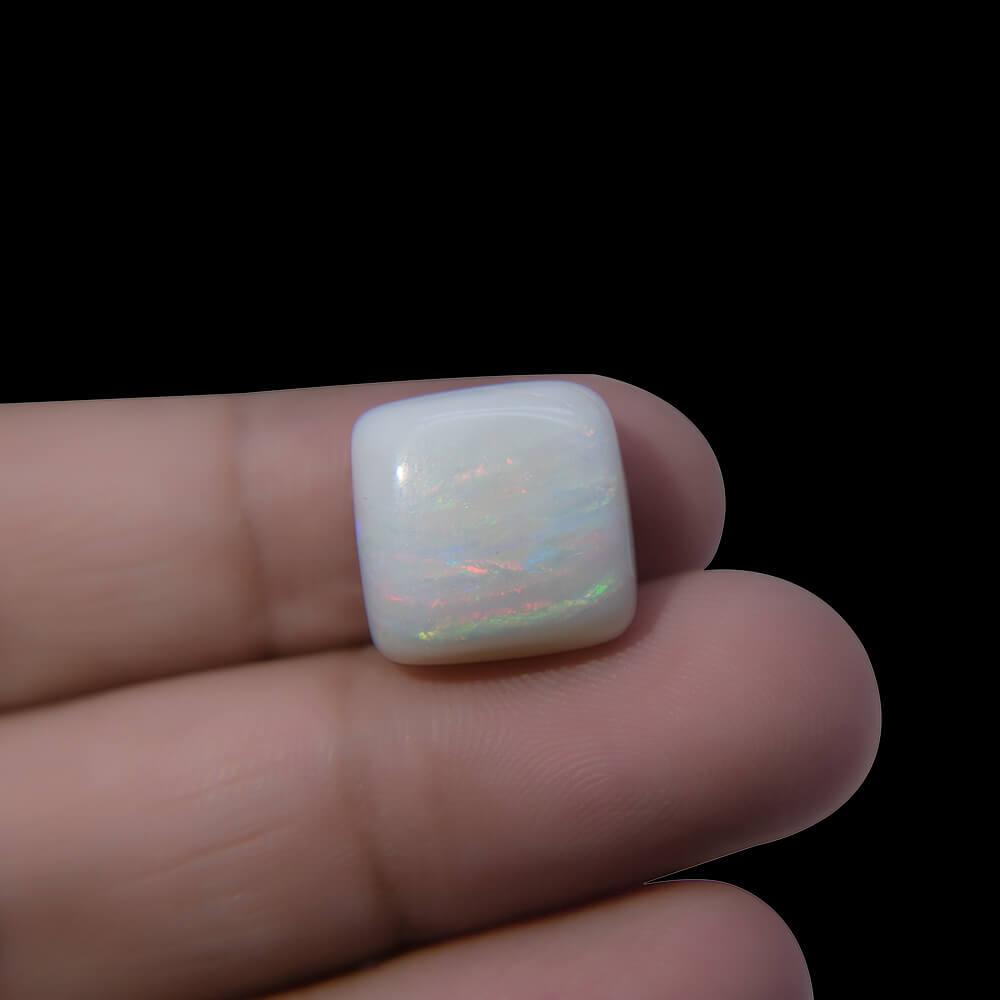 White Opal with Fire - 10.85 Carat