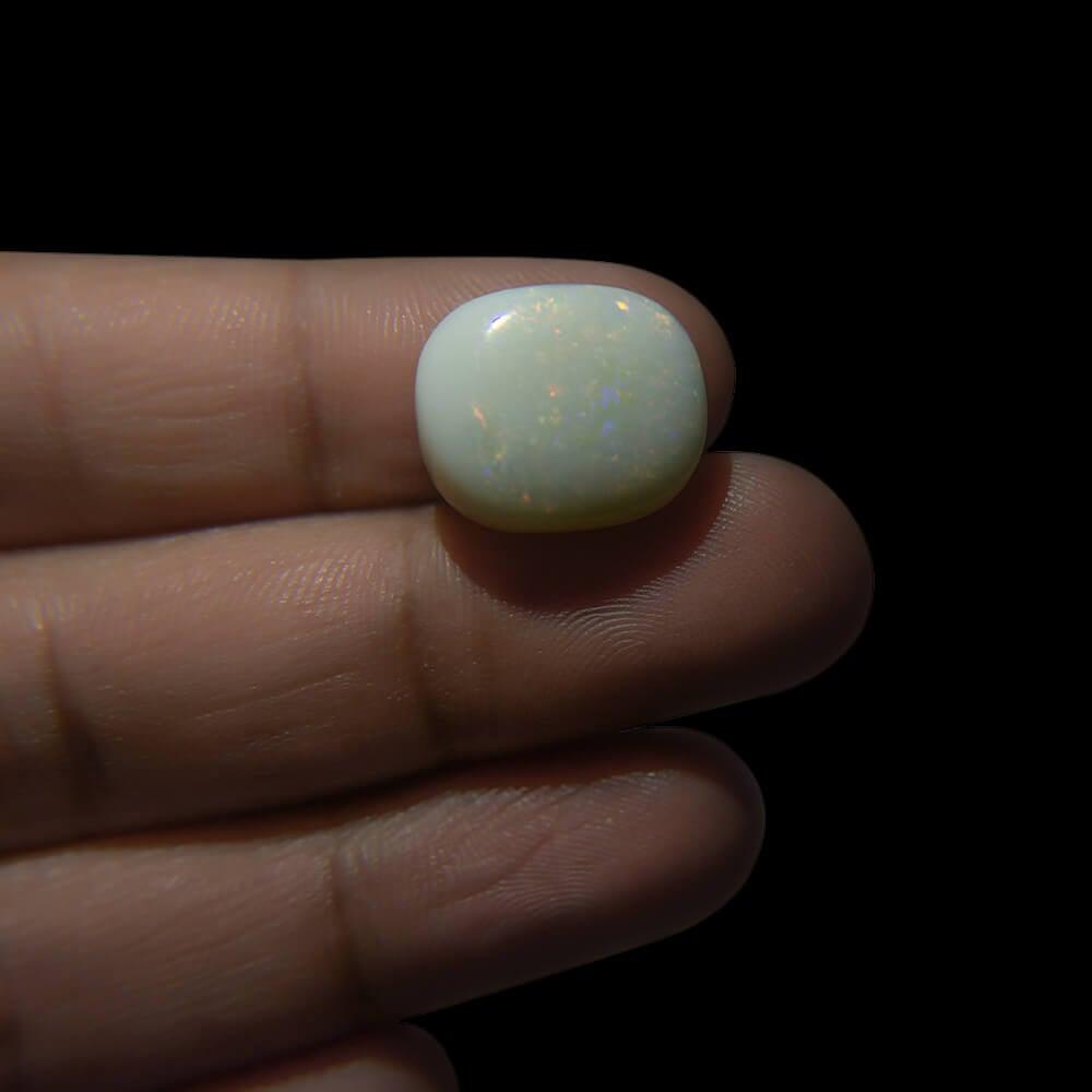 White Opal with Fire - 14.21 Carat