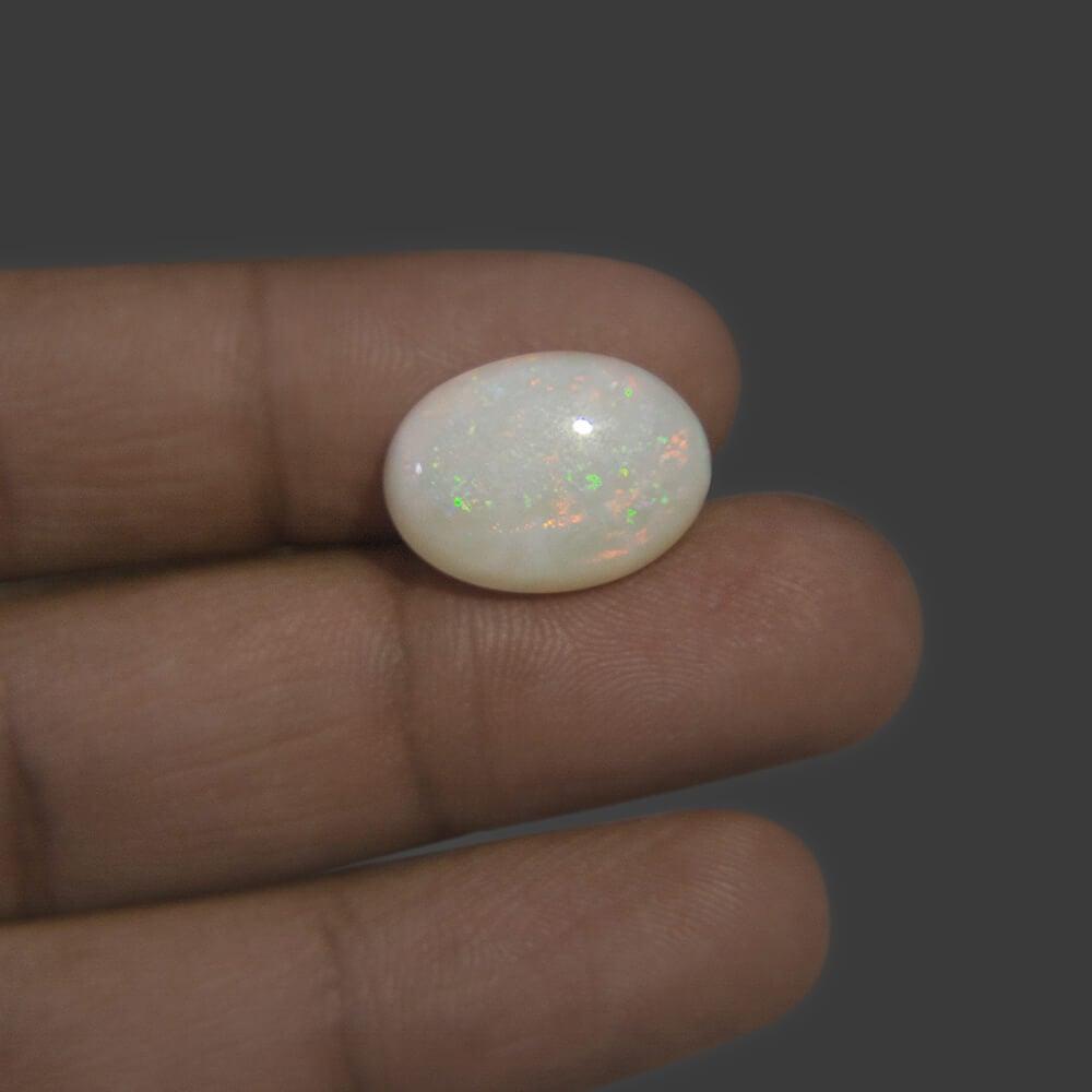 White Opal with Fire - 7.25 Carat
