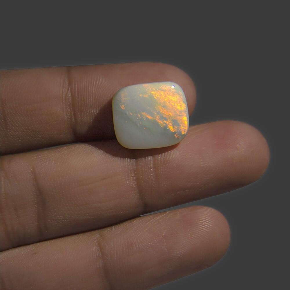 White Opal with Fire - 8.99 Carat