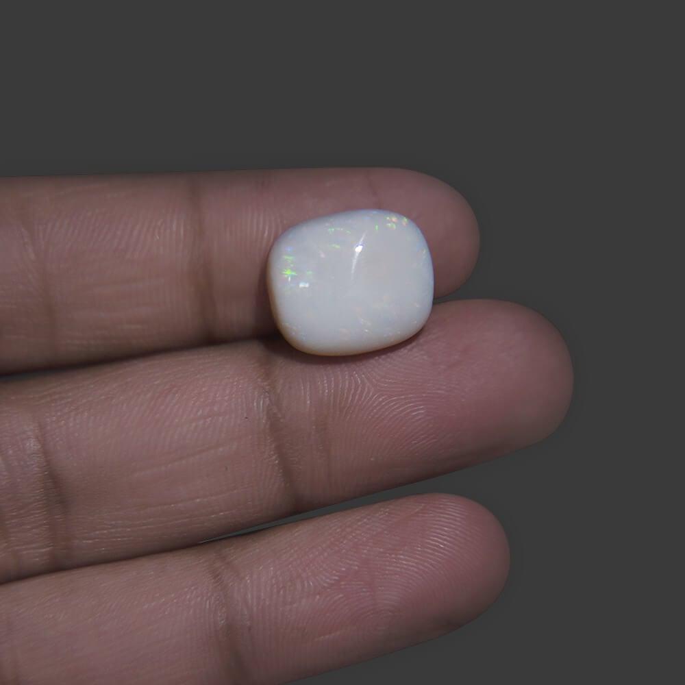 White Opal With Fire - 10.17 Carat