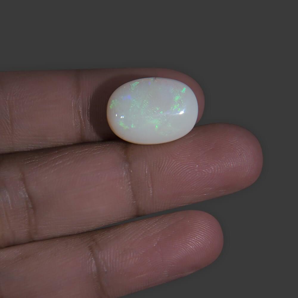 White Opal With Fire - 12.72 Carat