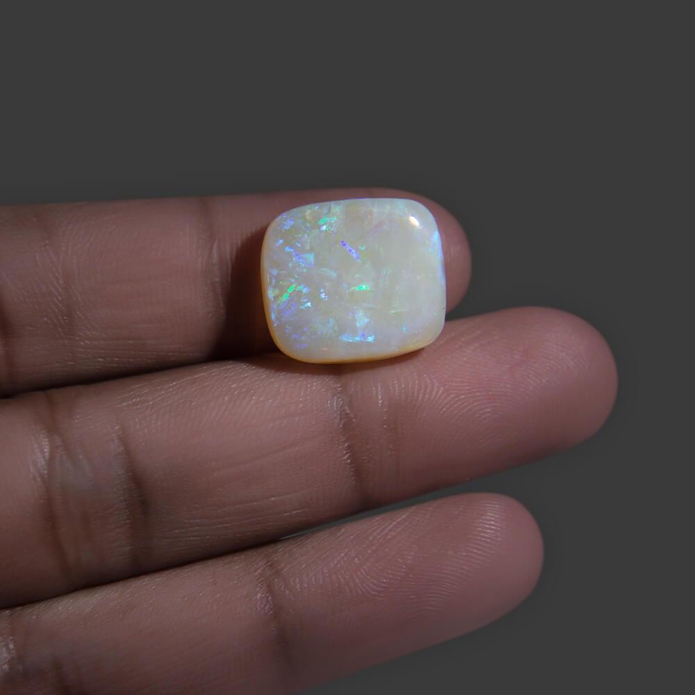 White Opal With Fire - 10.86 Carat