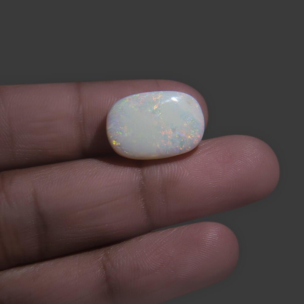 White Opal With Fire - 11.44 Carat