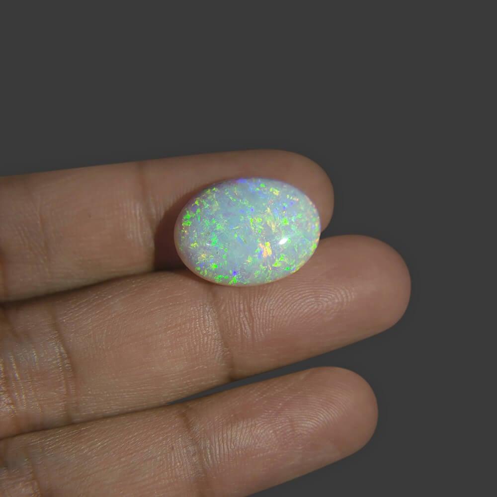 White Opal With Fire - 11.07 Carat