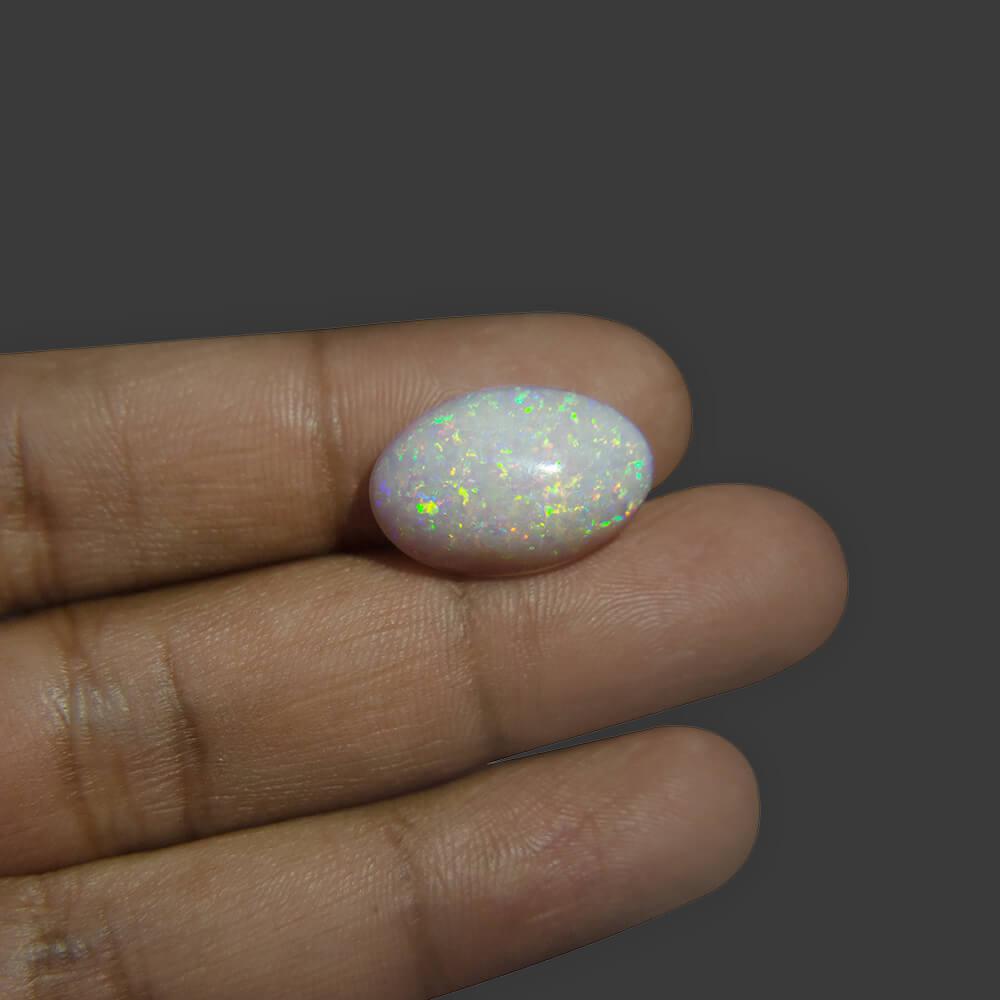 White Opal With Fire - 9.00 Carat
