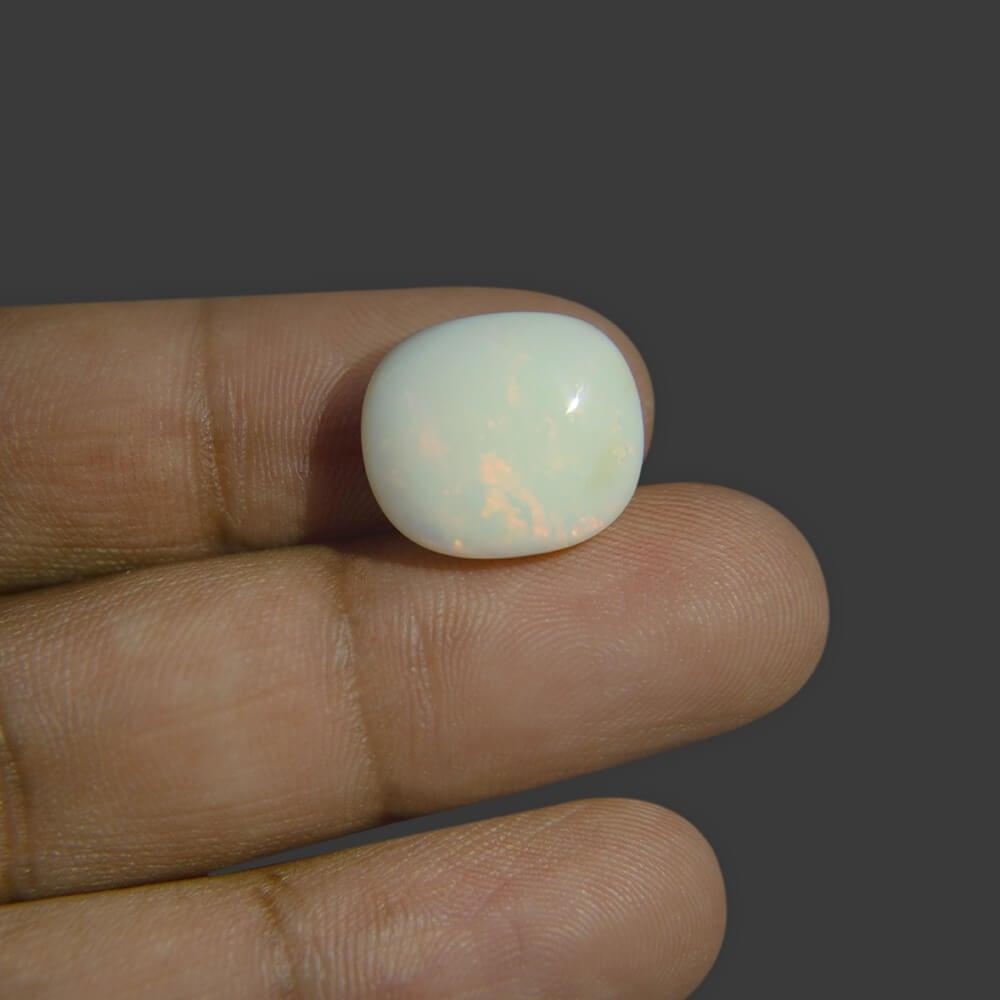 White Opal With Fire - 11.06 Carat