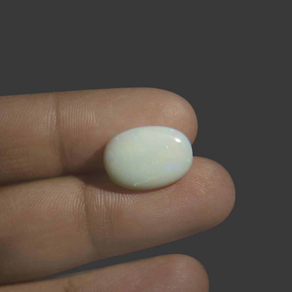 White Opal with Fire - 6.04 Carat