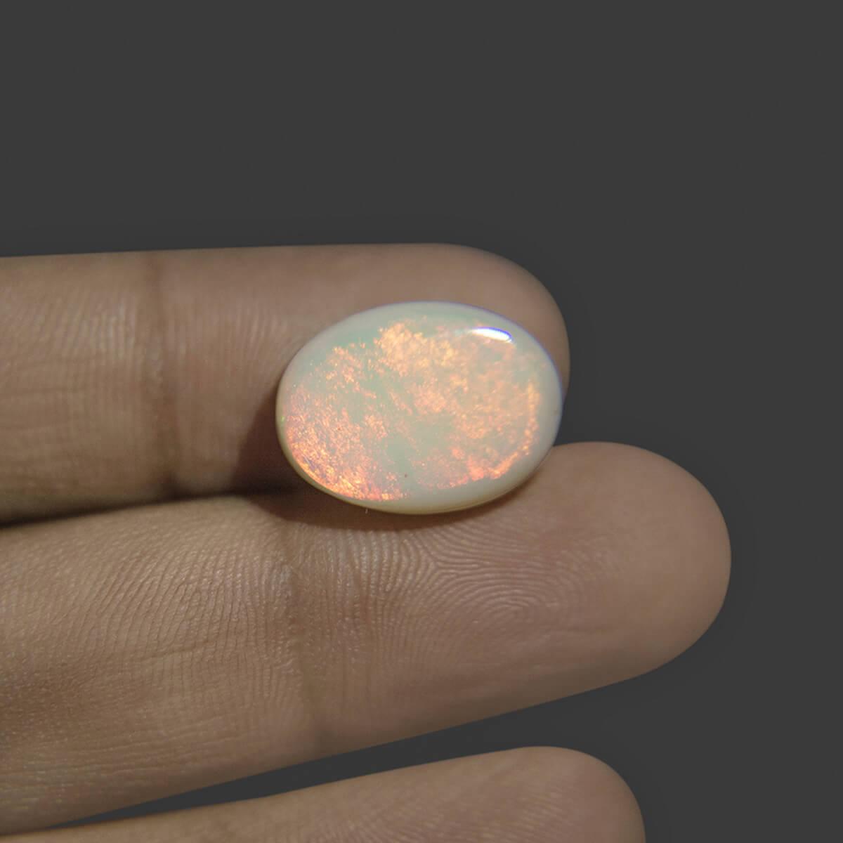 White Opal With Fire - 10.11 Carat