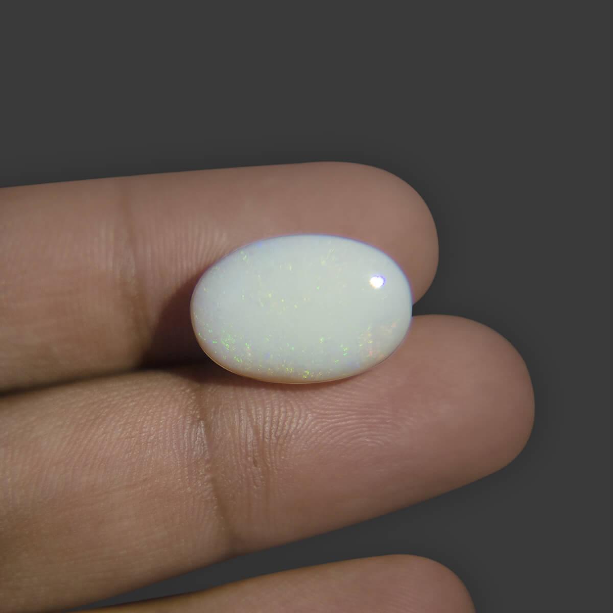 White Opal With Fire - 10.77 Carat