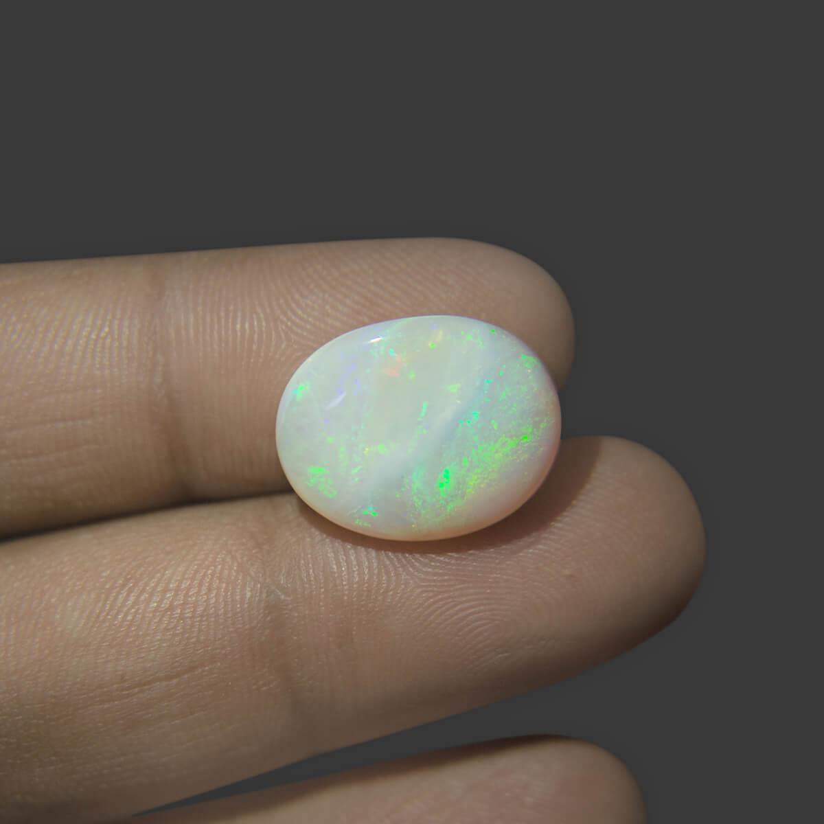 White Opal with Fire - 10.31 Carat