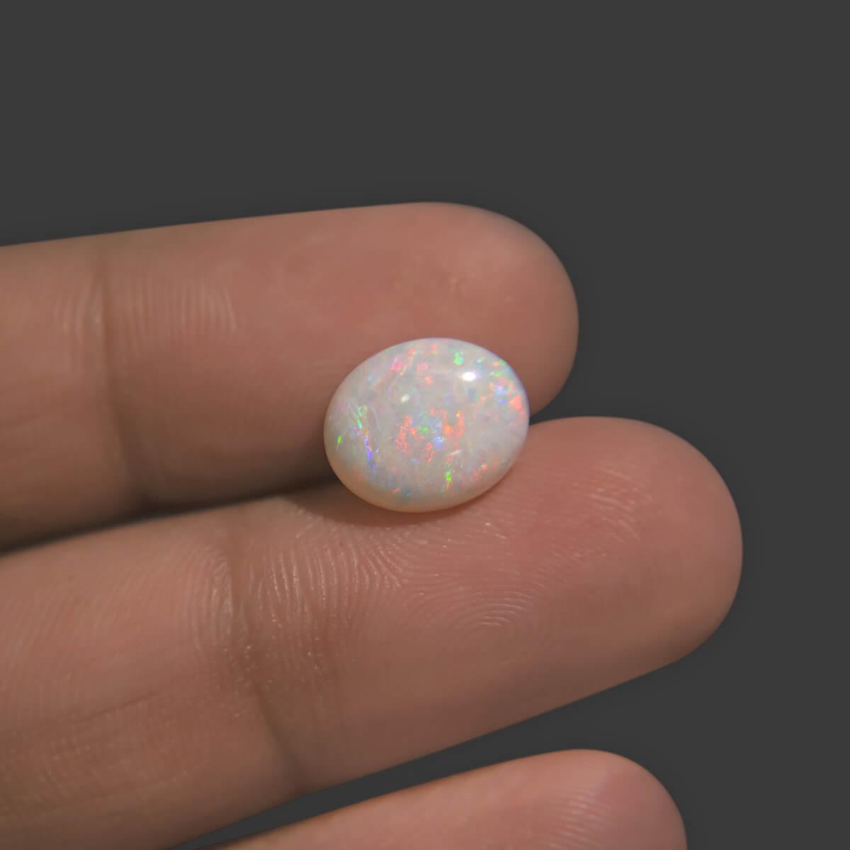White Opal With Fire - 2.75 Carat