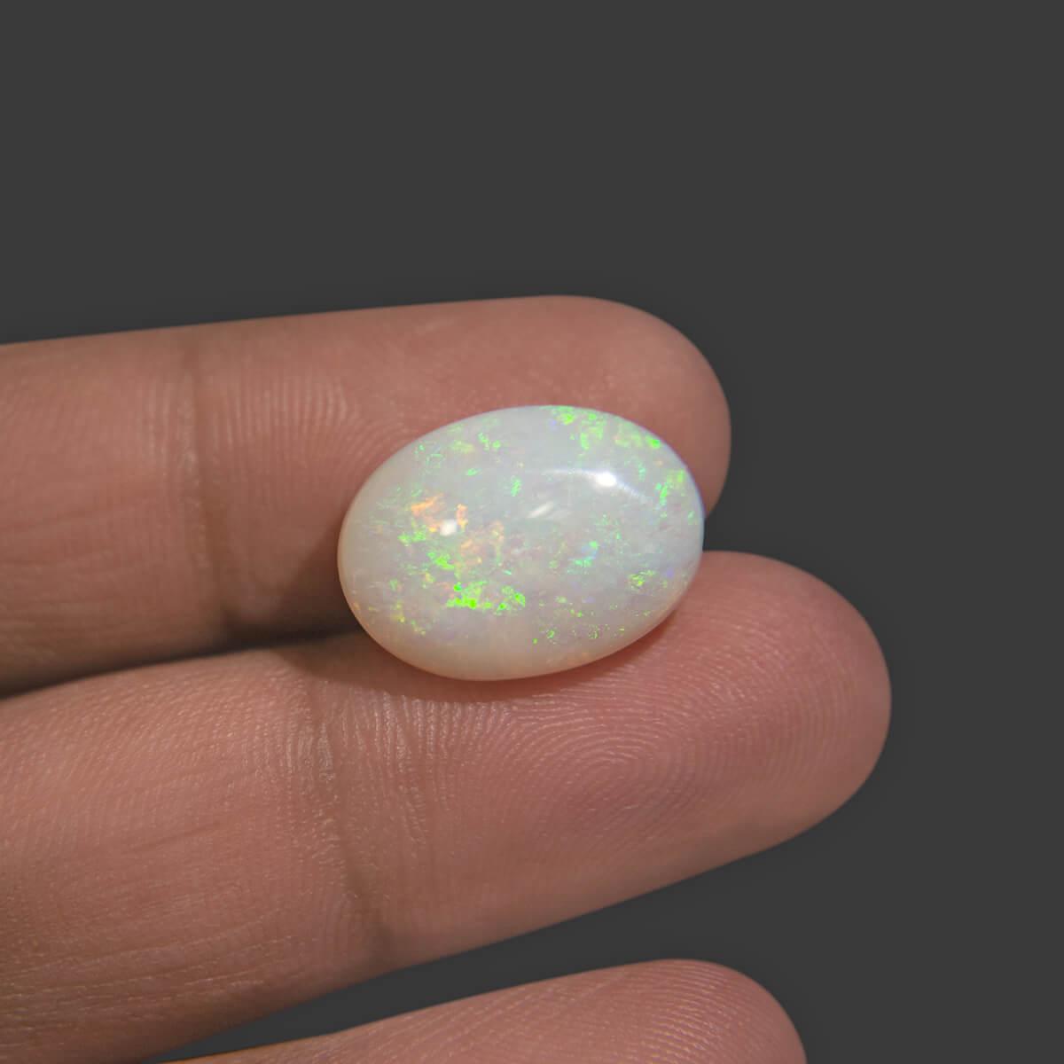 White Opal With Fire - 8.30 Carat