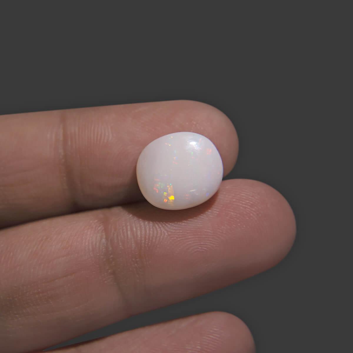 White Opal With Fire - 5.00 Carat