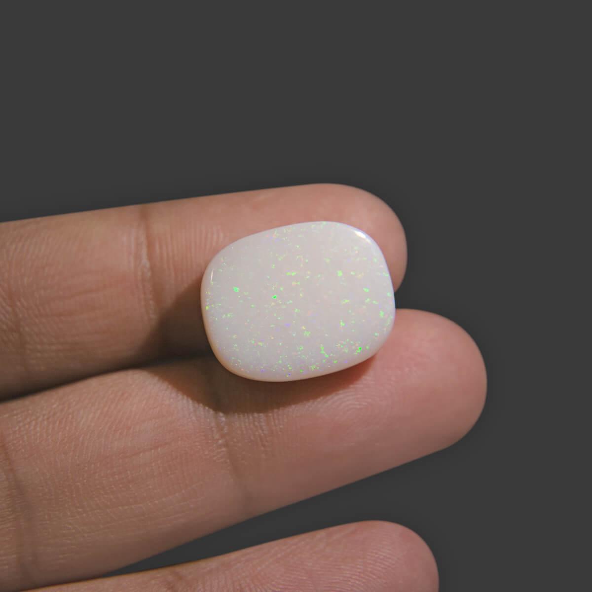 White Opal With Fire - 13.08 Carat