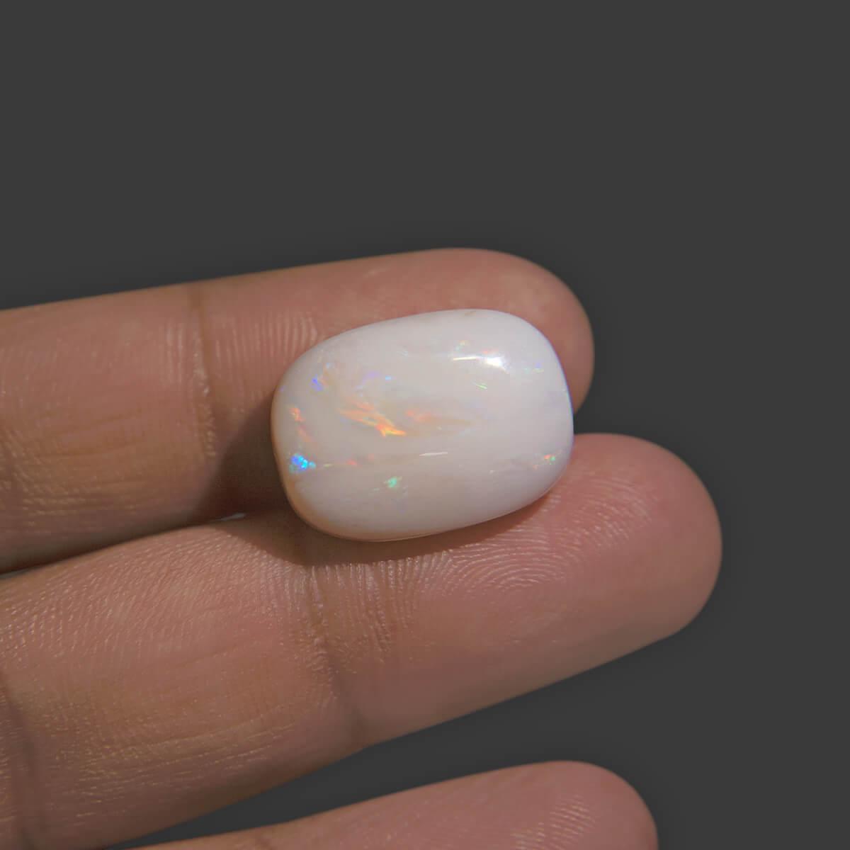 White Opal With Fire - 15.94 Carat