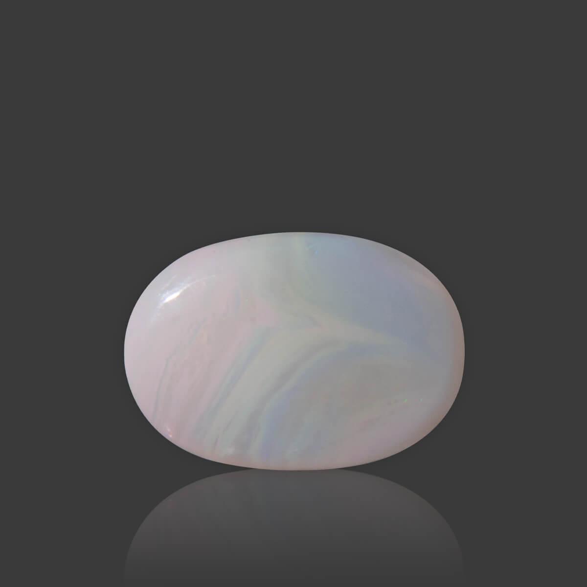 White Opal With Fire - 9.59 Carat