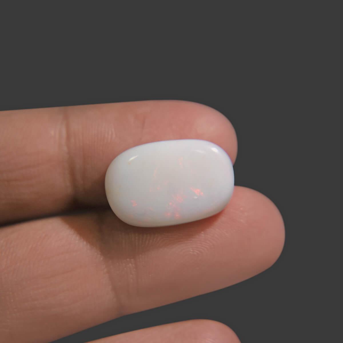 White Opal With Fire - 11.65 Carat