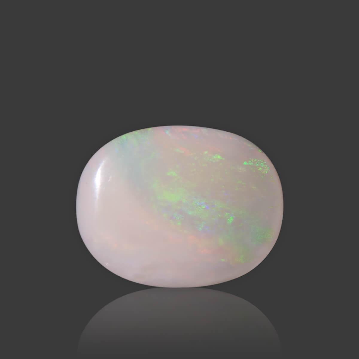 White Opal With Fire - 10.08 Carat