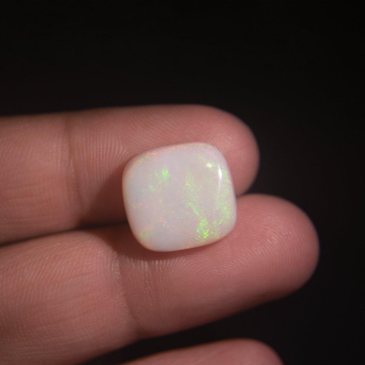 White Opal With Fire - 9.50 Carat