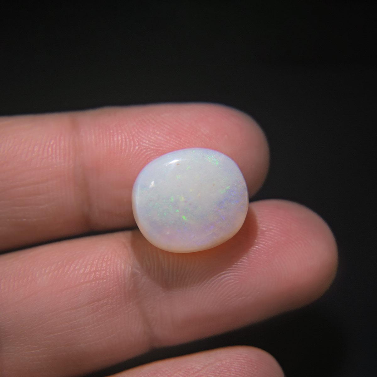 White Opal With Fire - 10.63 Carat
