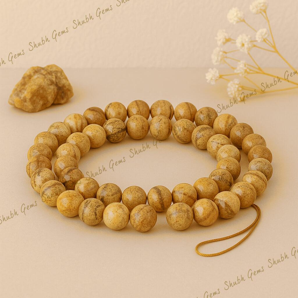 Picture Jasper Beads Strand