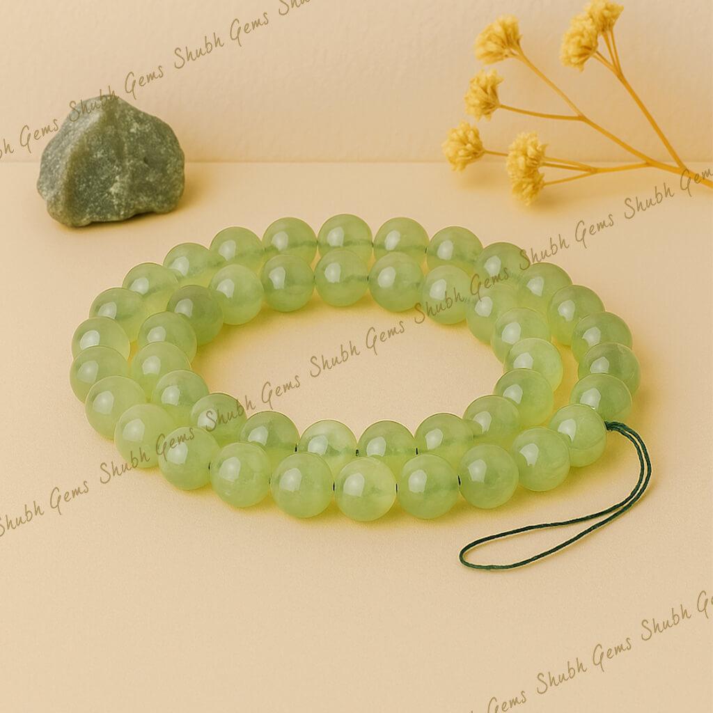 Prehnite Beads Strand