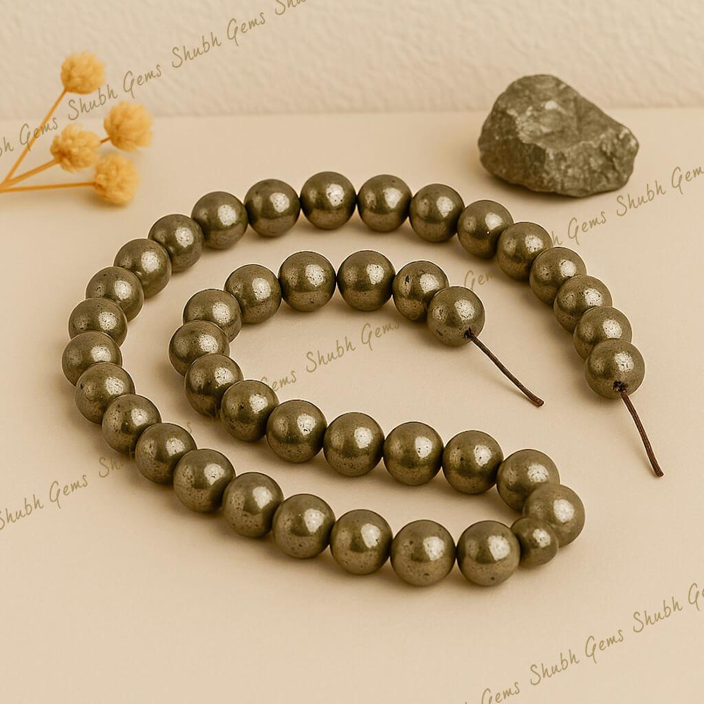 Pyrite Beads Mala