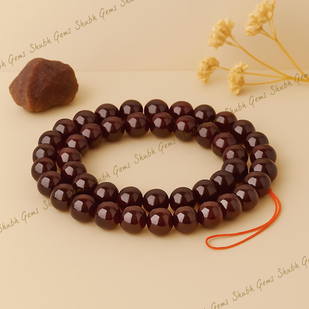 Red Garnet Beads Strand