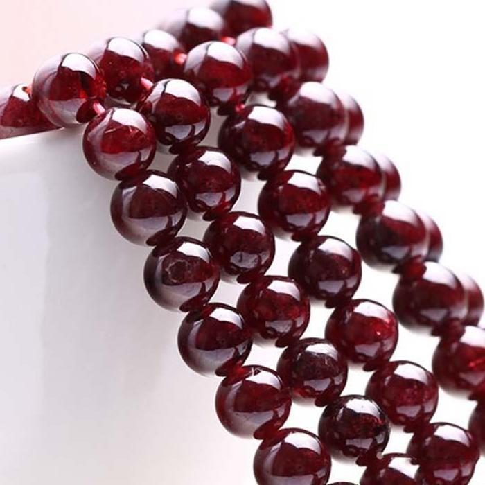 Red Garnet Beads Strand