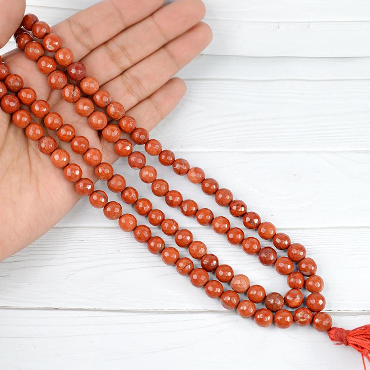 Red Jasper Tasbih Beads Mala