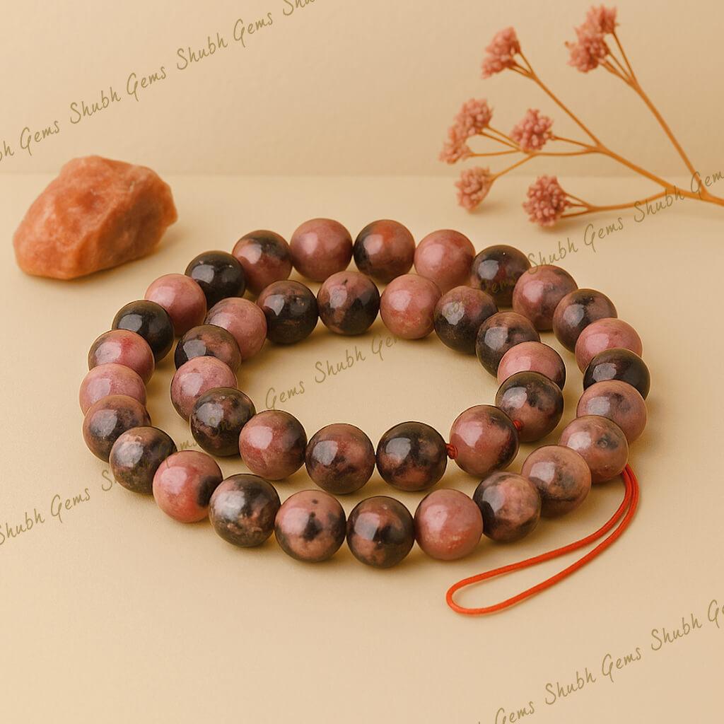 Rhodonite Beads Strand