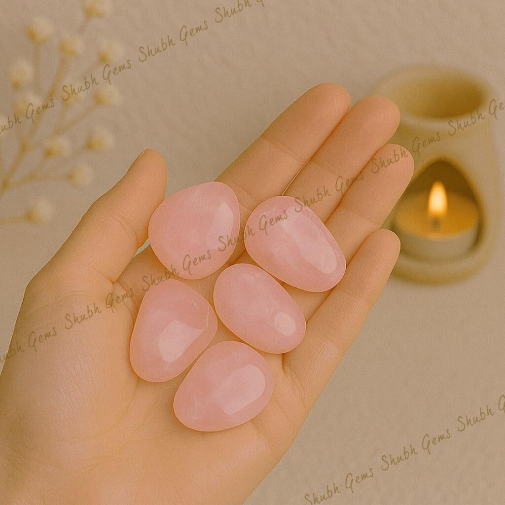 Rose Quartz Crystal Tumble (5 Pcs)