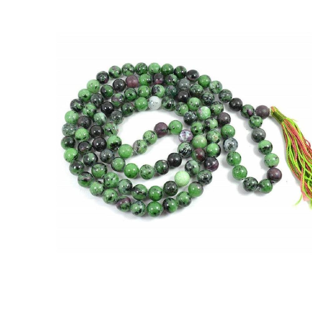 Ruby Zoisite Beads Mala