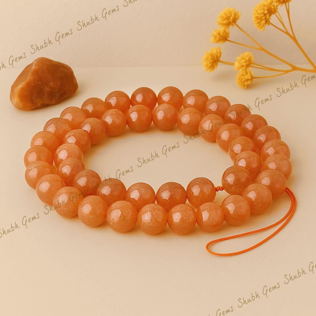 Sunstone Beads Strand