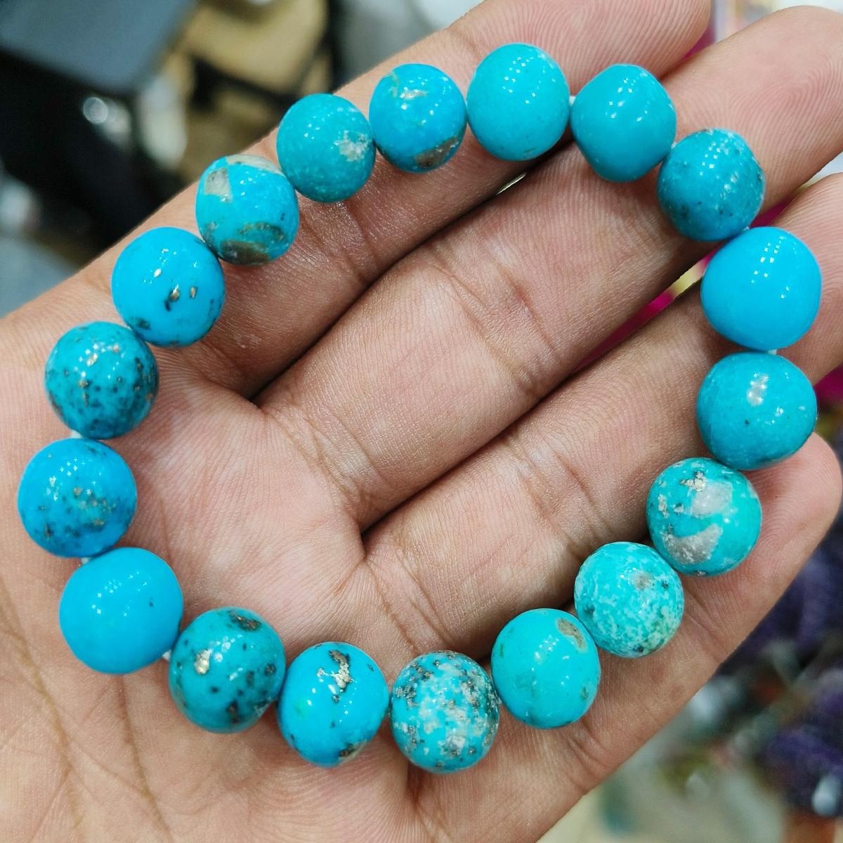 Turquoise (Firoza) Beads Bracelet