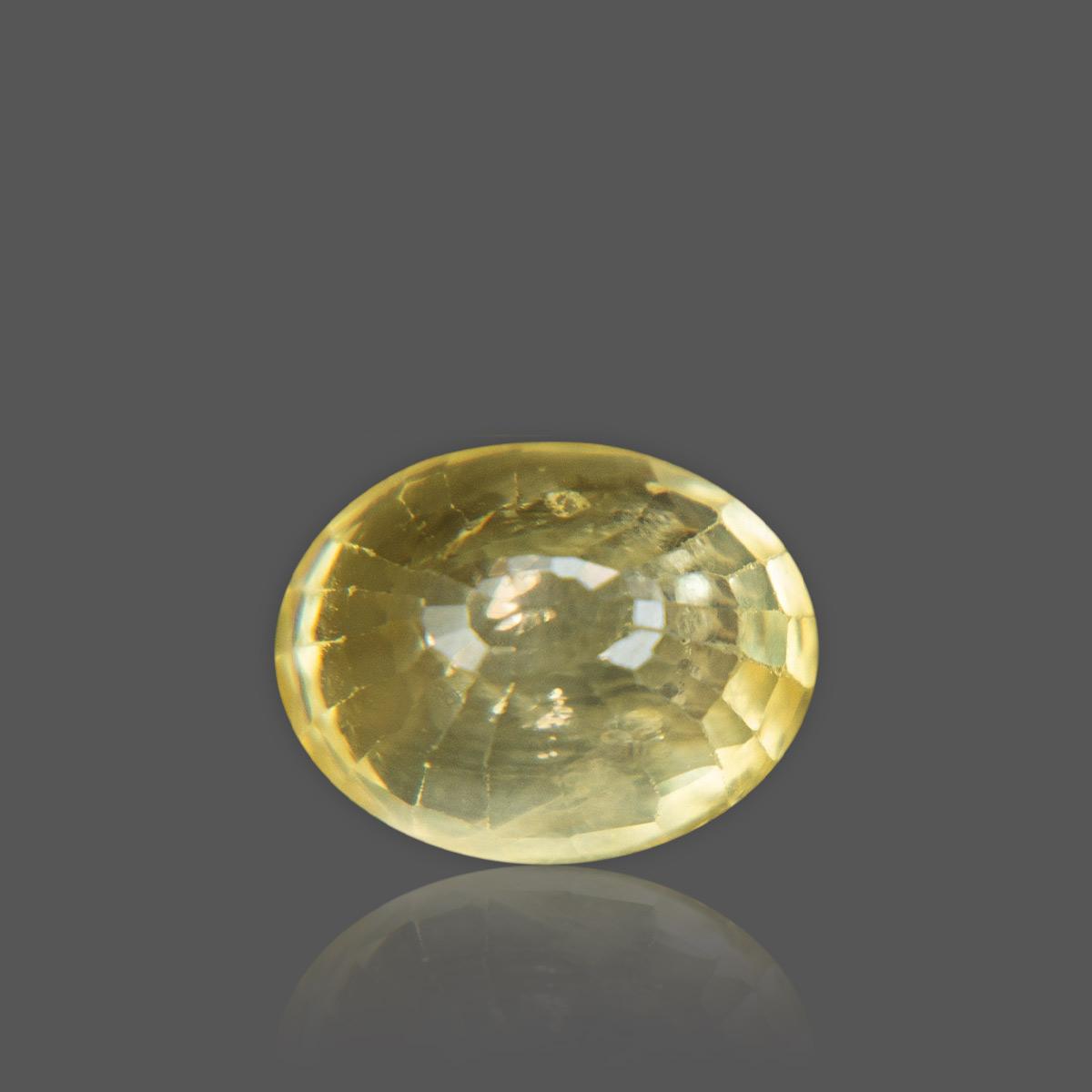 natural yellow sapphire