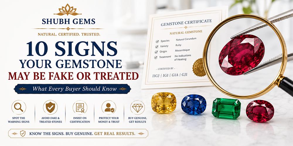 10 Signs Your Gemstone Is Fake or Treated