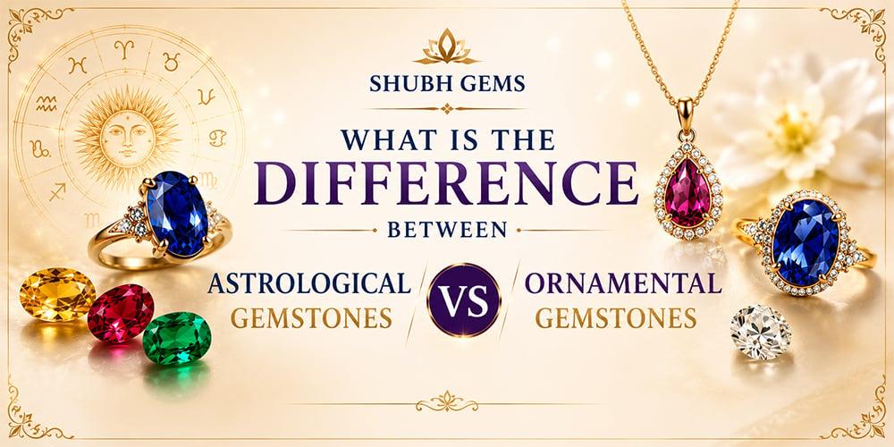 What is the difference between astrological gemstones and ornamental gemstones?