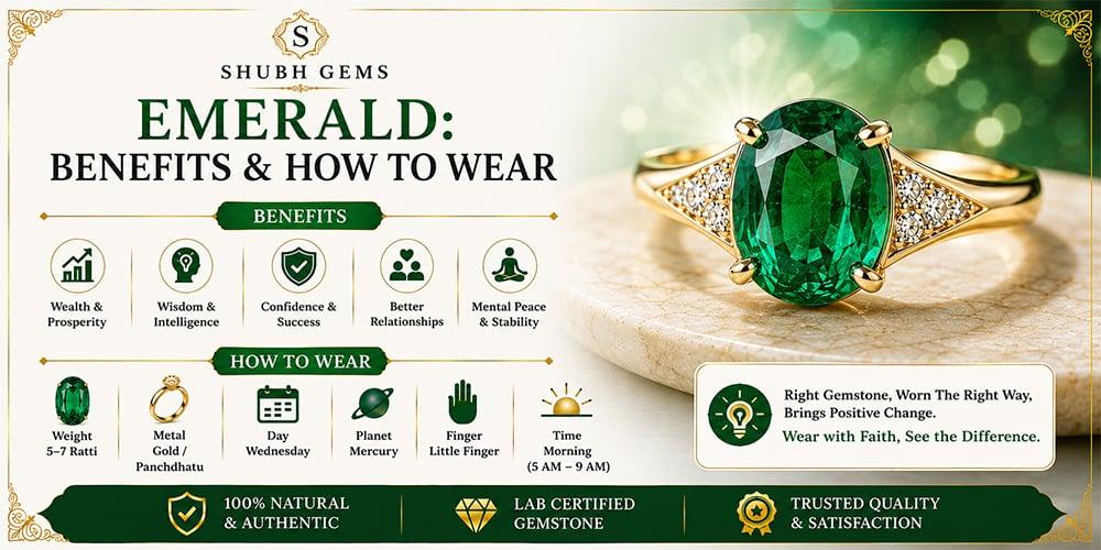 Emerald: Benefits & How To Wear