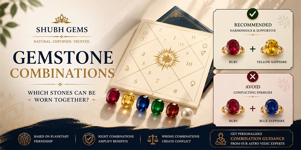 Gemstone Combinations — Which Navratna Can Be Worn Together and Which to Avoid